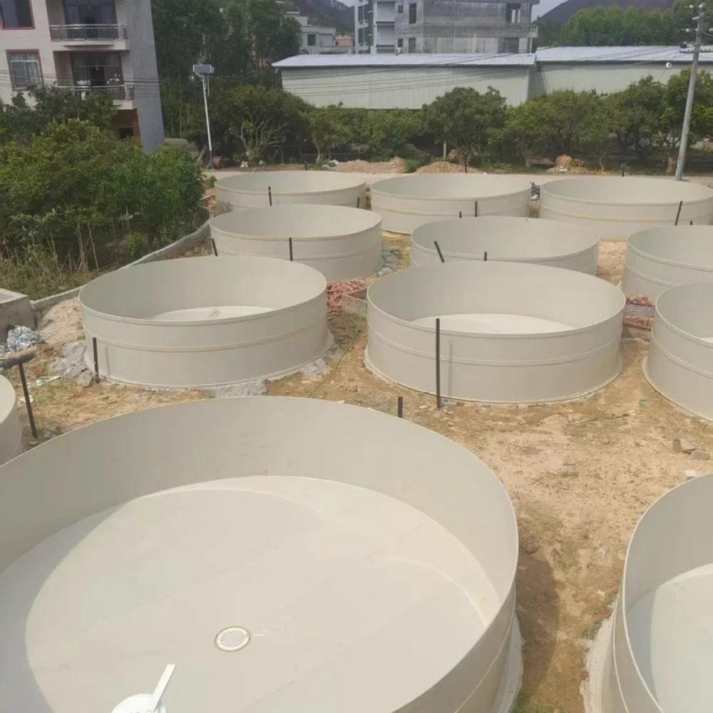 PP fish tank installation steps 4- On-site side welding