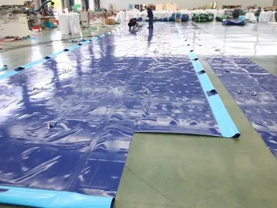 Tarpaulin liner welding