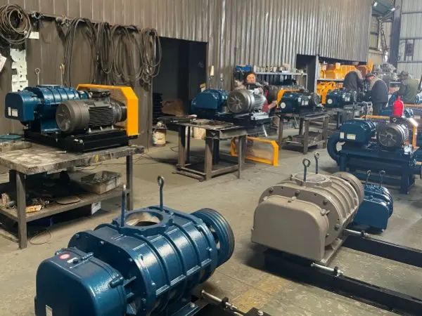 aquaculture roots blower quality inspection