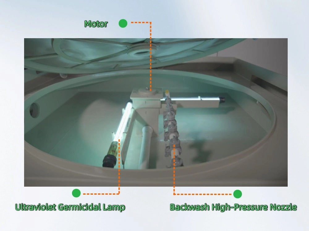 Internal diagram of Compass Dynamic Gravity Fed Drum Filter