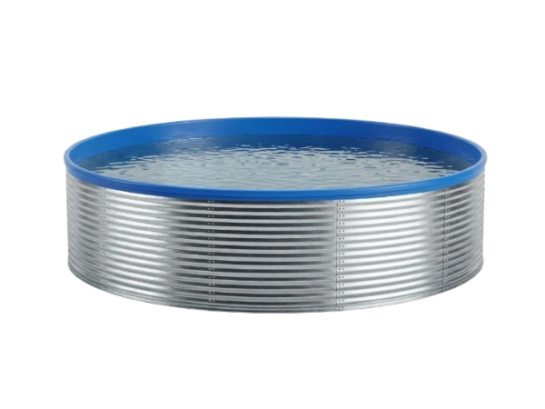 Galvanized stock fish farming tank