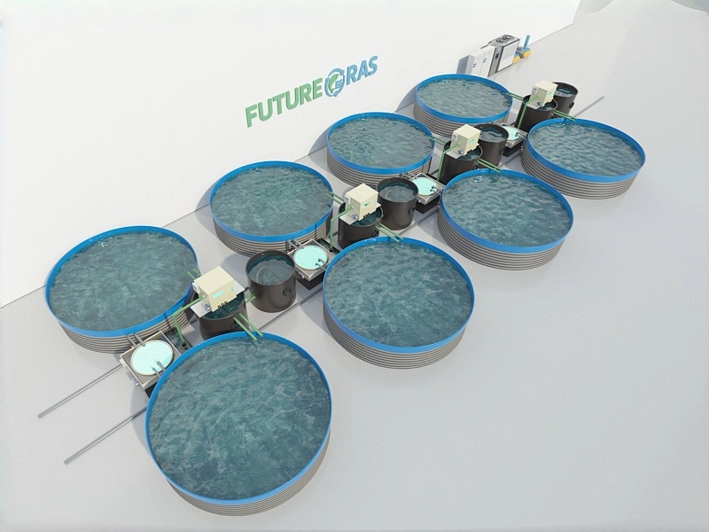 Independent Modular recirculating aquaculture system Solution design drawing